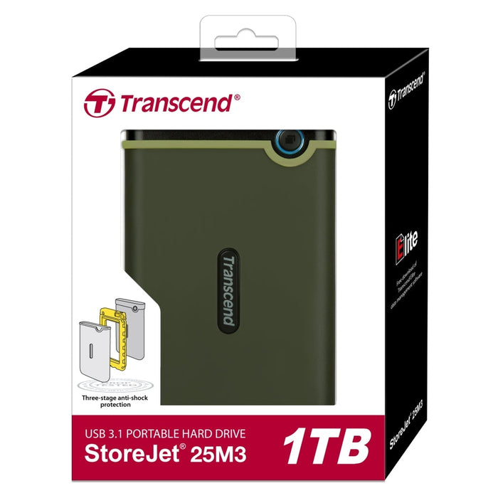 Твърд диск Transcend 1TB Slim StoreJet2.5’ M3G Portable HDD
