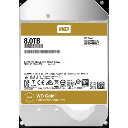 Твърд диск Western Digital Gold Datacenter HDD 8