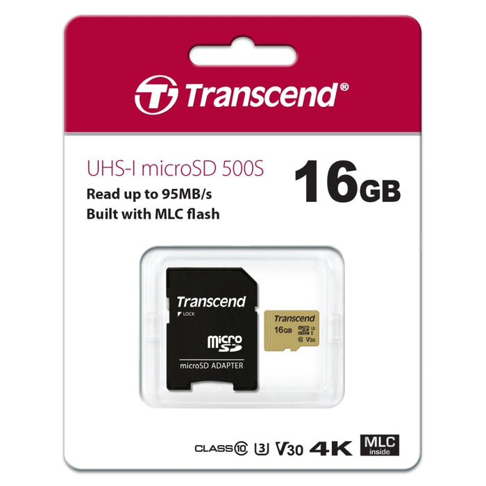 Памет Transcend 16GB microSD UHS - I U3 (with adapter) MLC