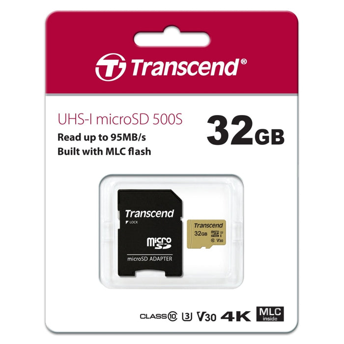 Памет Transcend 32GB microSD UHS - I U3 (with adapter) MLC