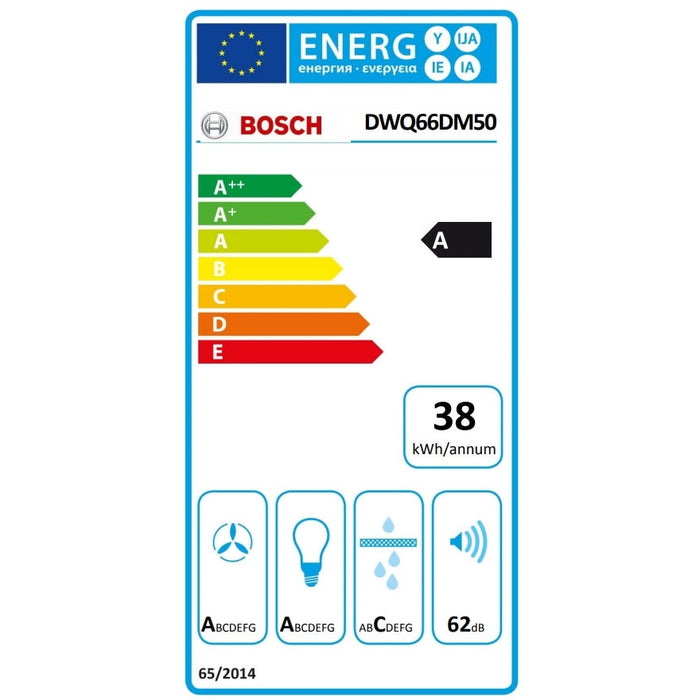 Аспиратор Bosch DWQ66DM50 Chimney hood 60cm A max