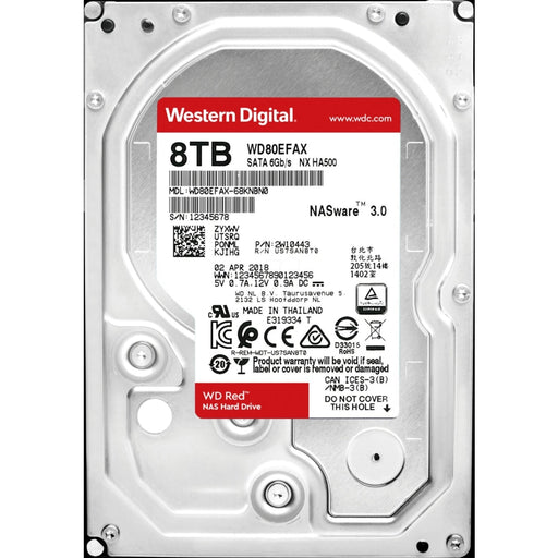 Твърд диск Western Digital Red 3.5’ 8TB 256MB 5400rpm SATA 3