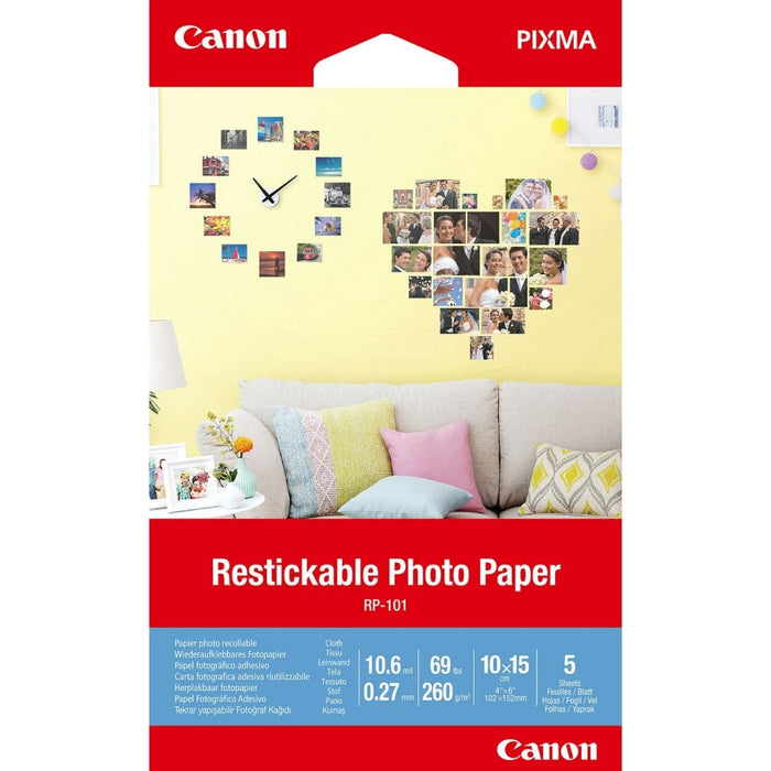 Хартия Canon Restickable Photo Paper RP - 101 10x15