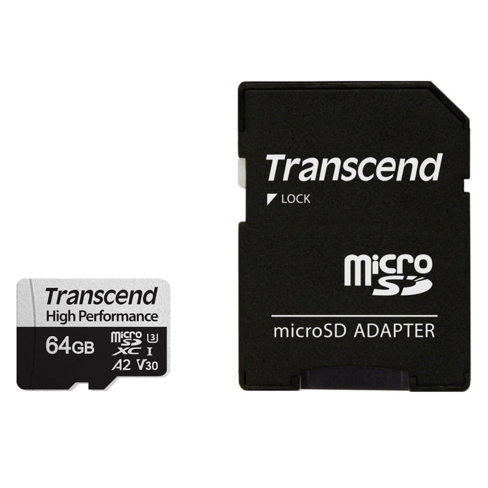 Памет Transcend 64GB microSD with adapter UHS - I U3 A2