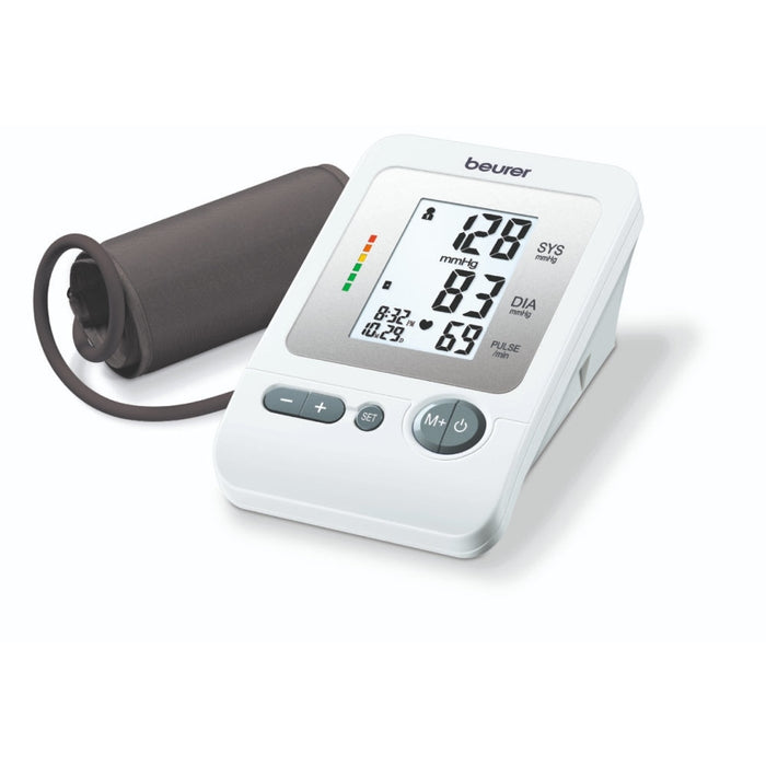 Апарат за кръвно налягане, Beurer BM 26 Upper arm blood monitor; risk indicator; arrhythmia detection; medical device; circumferences 22-35 cm