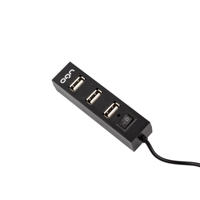 USB хъб uGo 2.0 hub MAIPO HU100 4 - ports with switch Black