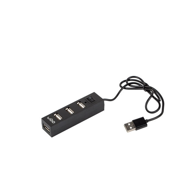 USB хъб uGo 2.0 hub MAIPO HU100 4 - ports with switch Black