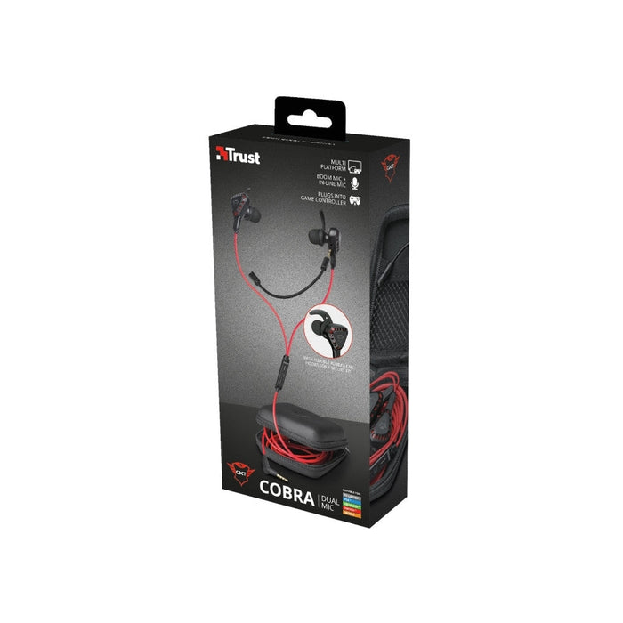 Слушалки TRUST GXT 408 Cobra Multiplatform Gaming Earphones