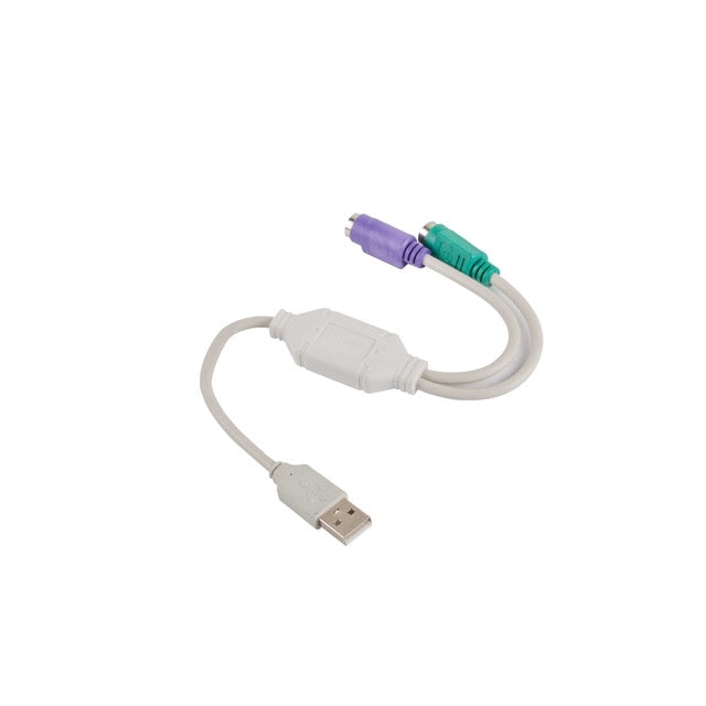 Адаптер Lanberg adapter USB - > PS/2 x2 whitead - 0025 - w