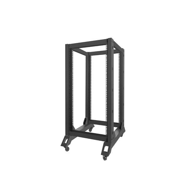 Комуникационен шкаф Lanberg open rack 22U 600x800 black