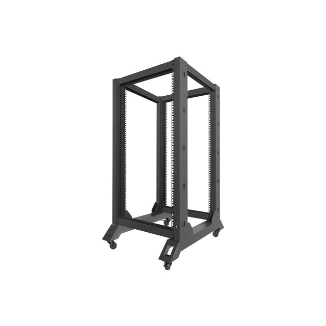 Комуникационен шкаф Lanberg open rack 22U 600x800 black