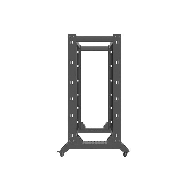 Комуникационен шкаф Lanberg open rack 27U 600x800 black