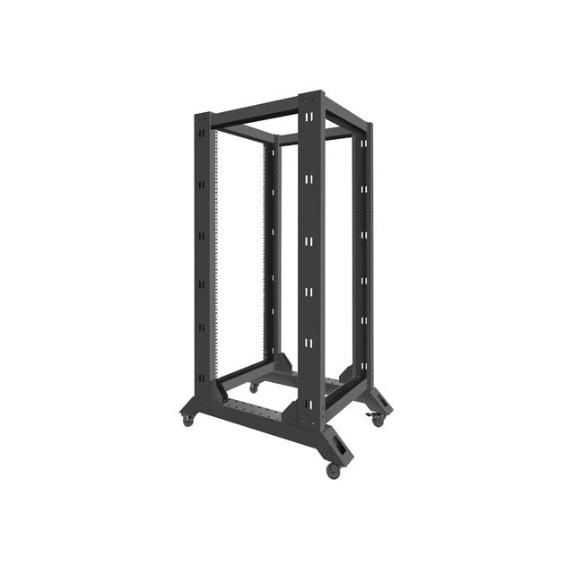 Комуникационен шкаф Lanberg open rack 27U 600x800 black