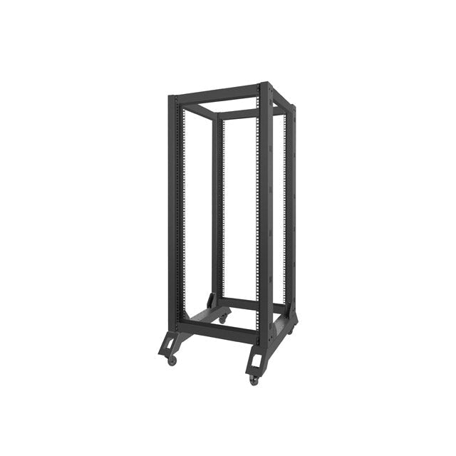 Комуникационен шкаф Lanberg open rack 27U 600x800 black