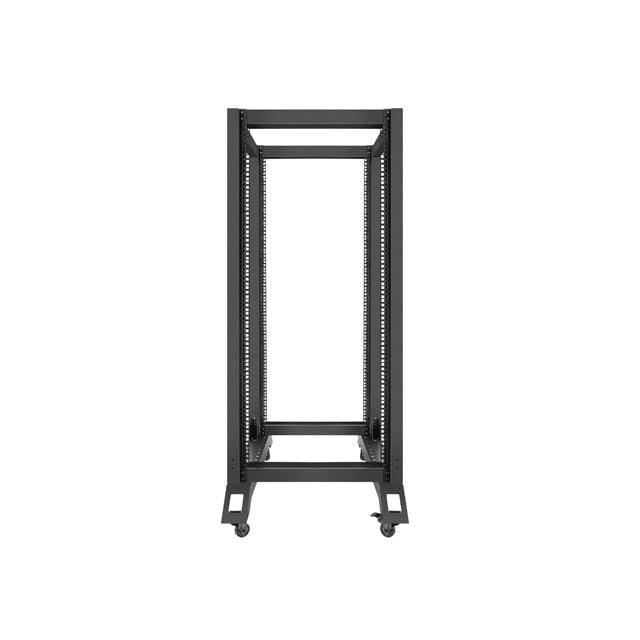 Комуникационен шкаф Lanberg open rack 27U 600x800 black