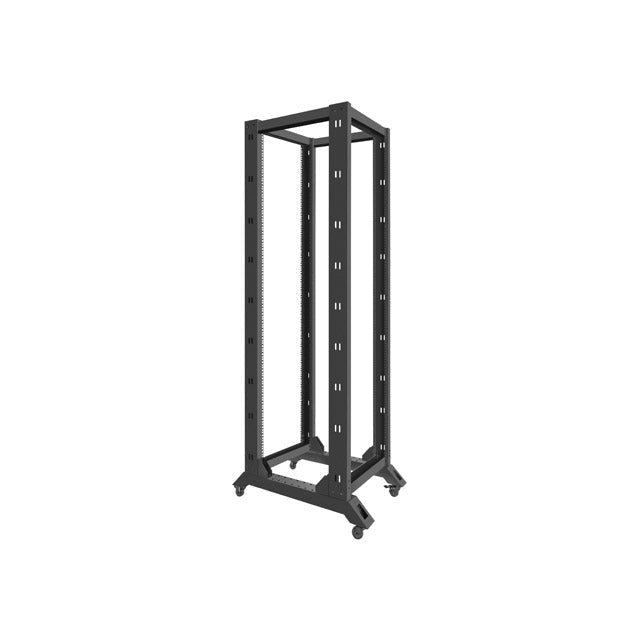 Комуникационен шкаф Lanberg open rack 42U 600x800 black