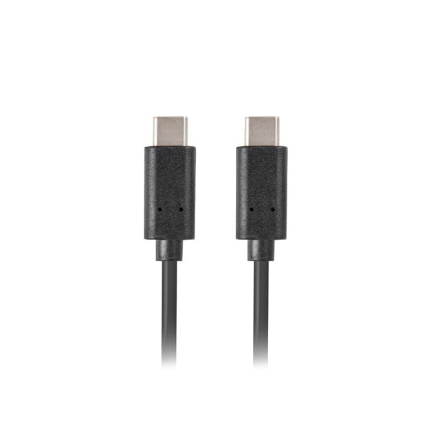Кабел Lanberg USB - C M/M 2.0 cable 1m black