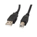 Кабел Lanberg USB - A (M) - > USB - B 2.0 cable 1.8m black