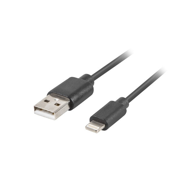 Кабел Lanberg LIGHTNING(M) - > USB - A (M) cable 1m black