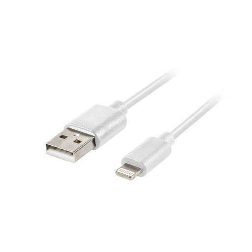 Кабел Lanberg LIGHTNING(M) - > USB - A (M) cable 1.8m white