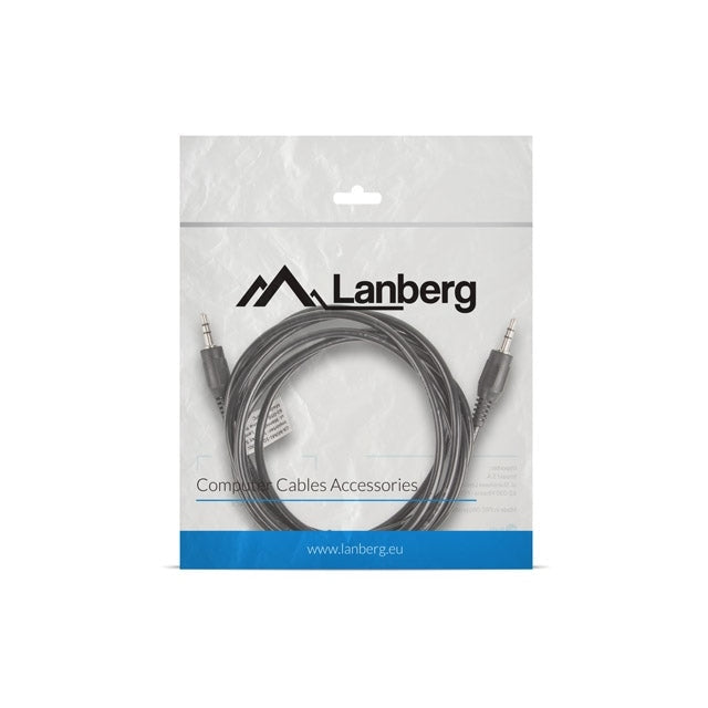 Кабел Lanberg mini jack 3.5mm M/M 3 pin cable 2m black