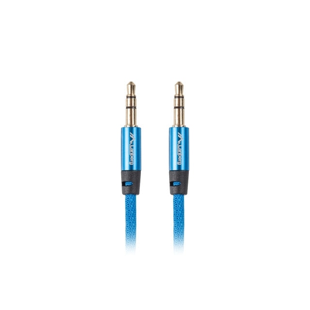 Кабел Lanberg mini jack 3.5mm M/M 3 pin cable 1m blue