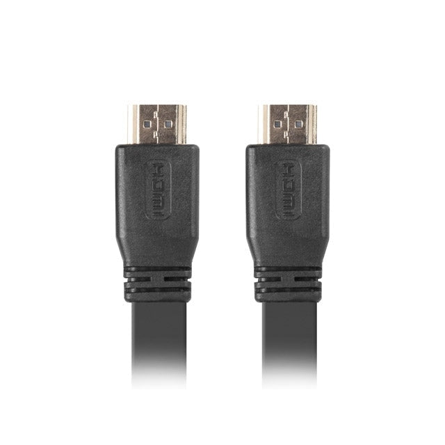 Кабел Lanberg HDMI M/M V2.0 cable 0.5m 4K flat black