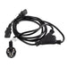 Кабел Lanberg CEE 7/7 - > 2X IEC 320 C13 power cord 2m