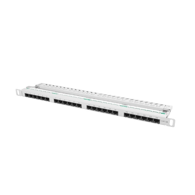 Пач панел Lanberg patch panel 24 port 0.5U CAT.5E grey