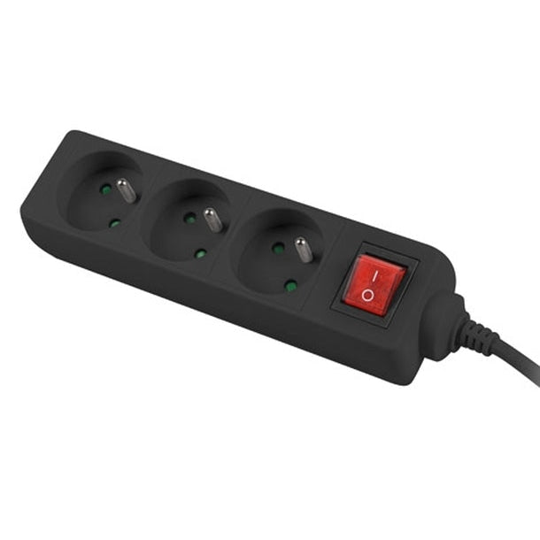 Разклонител Lanberg power strip 1.5m 3 sockets