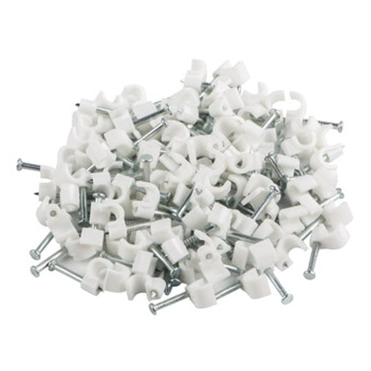 Кабелен клипс Lanberg cable clips 3,5mm 100pcs white