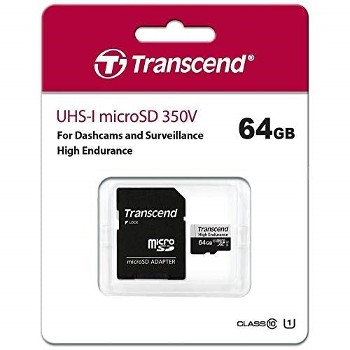 Памет Transcend 64GB microSD w/ adapter U1 High Endurance