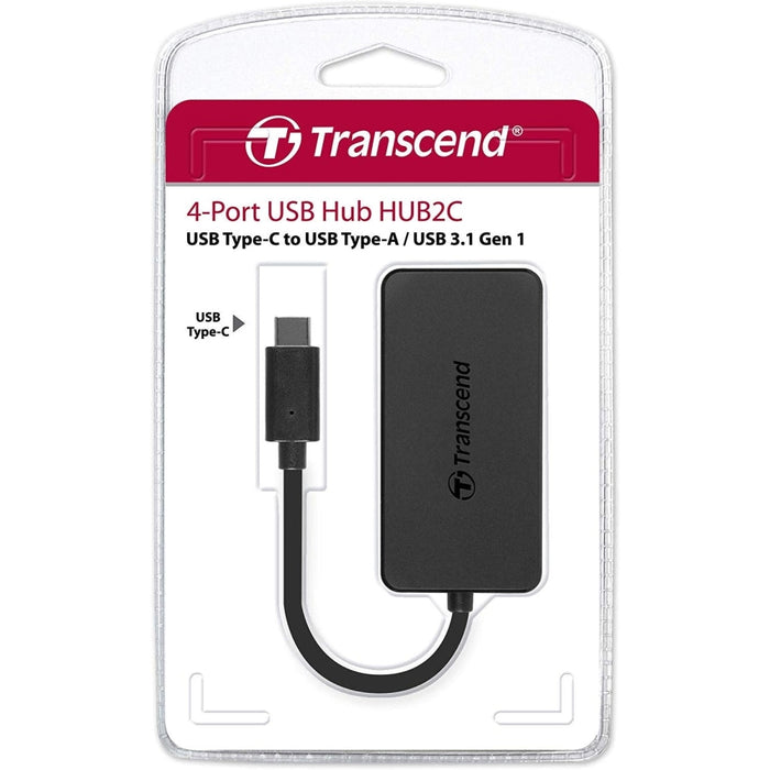 USB хъб Transcend 4 - Port HUB 3.1 Gen 1 Type C