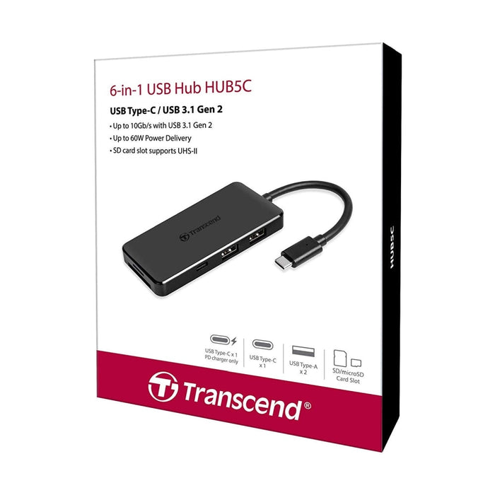 USB хъб Transcend 3 - Port Hub,1 - Port PD,SD/MicroSD