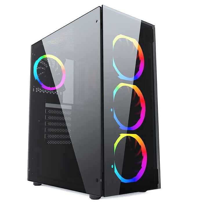 Кутия за компютър PowerCase JX188 - 10 RGB