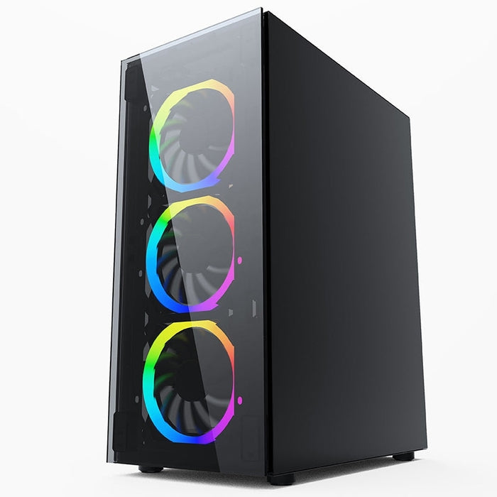 Кутия за компютър PowerCase JX188 - 10 RGB