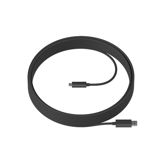 Кабел Logitech Strong USB Cable 10m 3.2 Male A to C Graphite