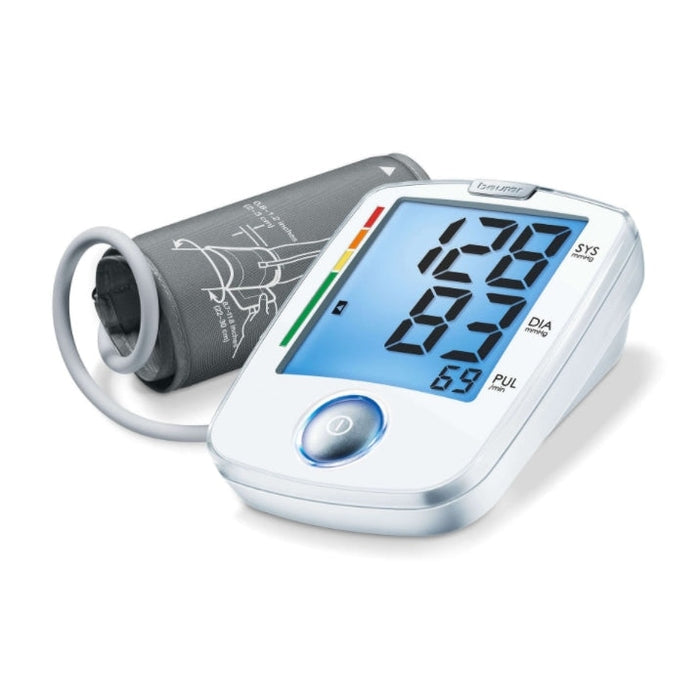 Апарат за кръвно налягане, Beurer BM 44 upper arm blood pressure monitor, Automatic switch-off, Illuminated XL display (blue )