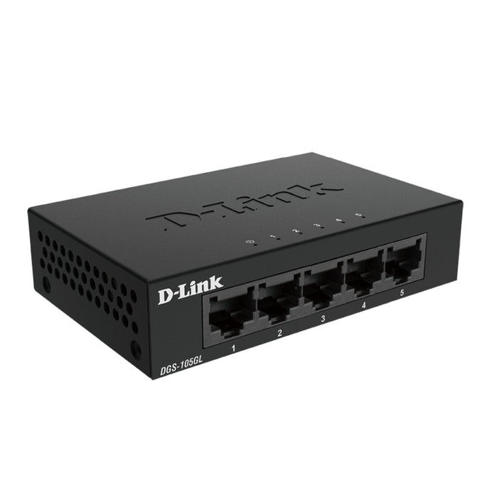 Комутатор, D-Link 5-Port Gigabit Ethernet Metal Housing Unmanaged Switch