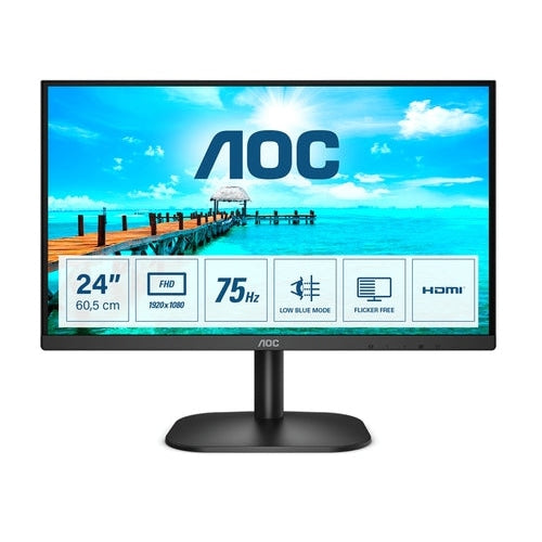 Монитор AOC 24B2XHM2 23.8’ VA WLED 1920x1080@75Hz