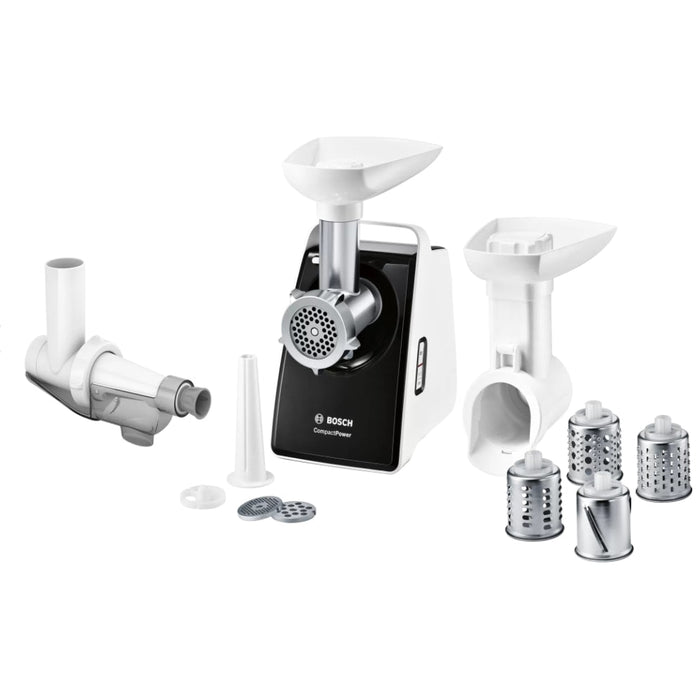 Месомелачка, Bosch MFW3X17B Meat grinder, CompactPower, 500 W, White