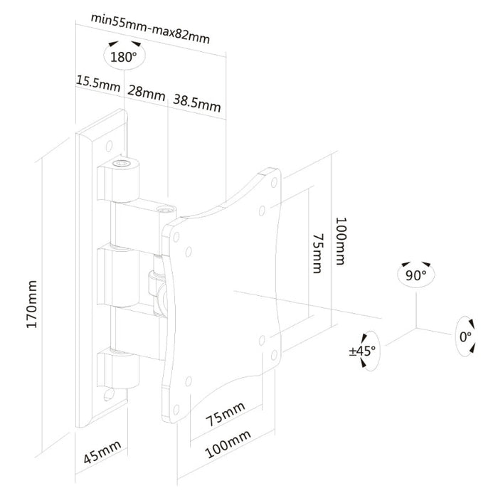 Стойка Neomounts by NewStar Flat Screen Wall Mount (1