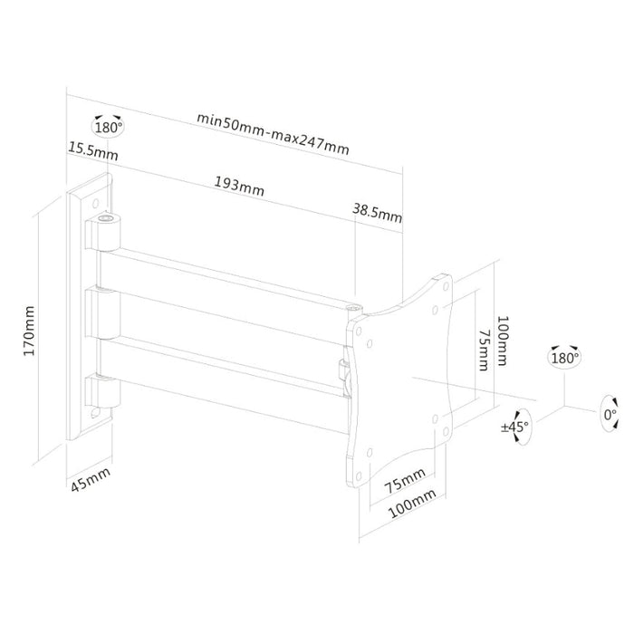Стойка Neomounts by NewStar Flat Screen Wall Mount (2