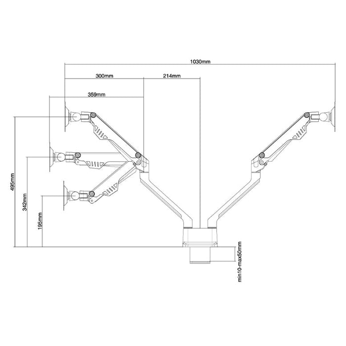 Стойка Neomounts by NewStar Flat Screen Desk Mount