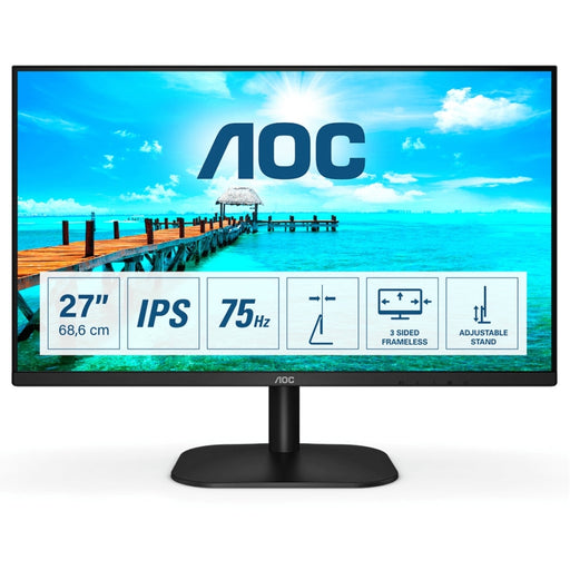 Монитор AOC 27B2DA 27’ IPS WLED 1920x1080@75Hz 4ms