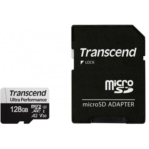 Памет Transcend 128GB microSD w/ adapter UHS - I U3 A2