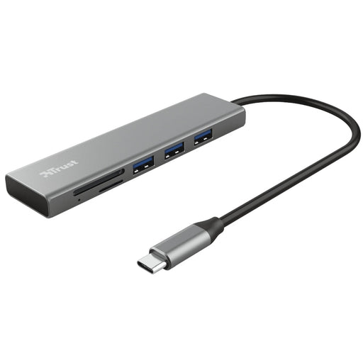 USB хъб TRUST Halyx Fast USB - C Hub & Card Reader
