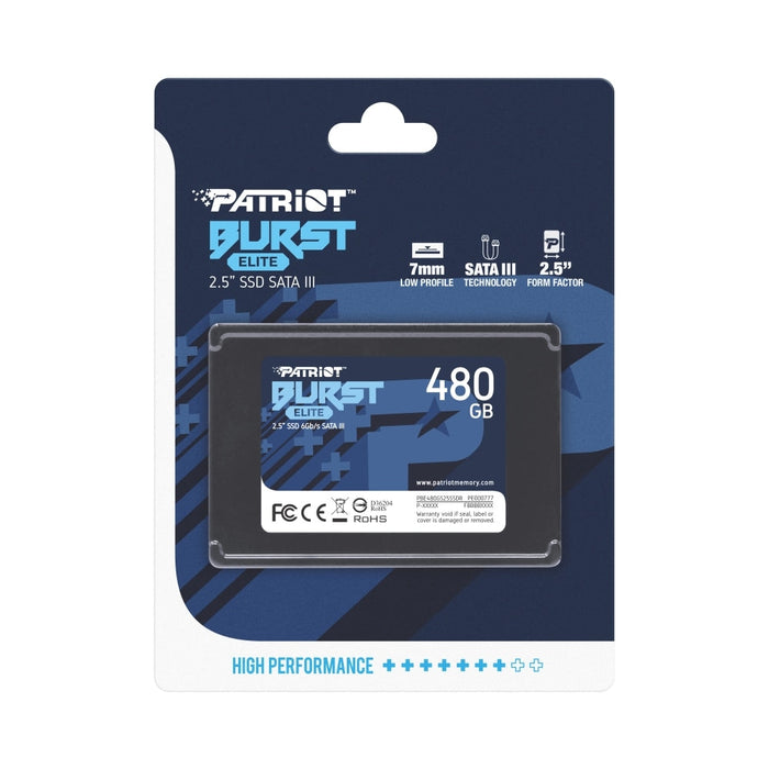 Твърд диск Patriot Burst Elite 480GB SATA3 2.5