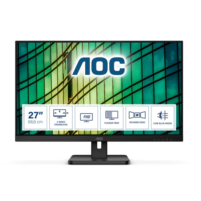 Монитор AOC 27E2QAE 27’ IPS WLED 1920x1080@75Hz