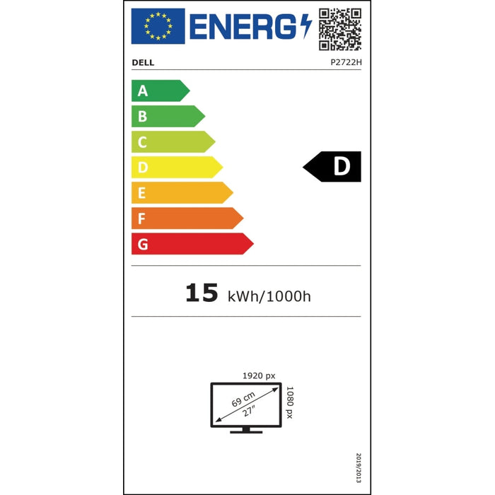 Монитор Dell P2722H 27’ Wide LED Anti - Glare IPS